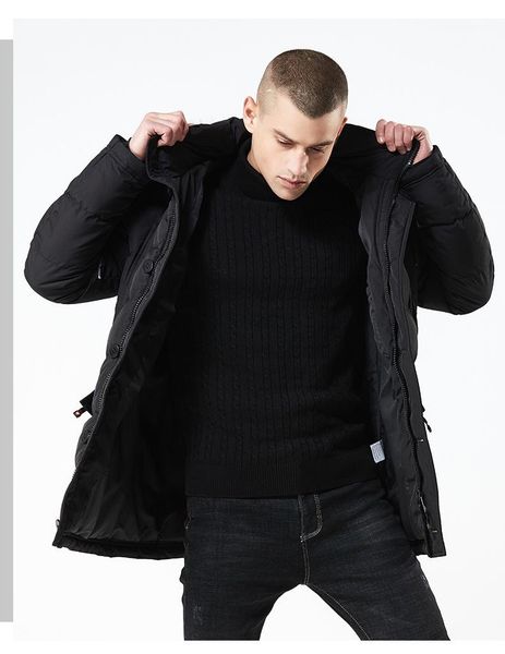

coats mens long coats designer down jackets winter autumn black hooded with fake fur warm thick down