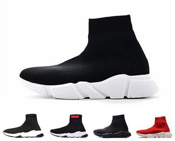 

2019 ace designer casual sock shoes speed trainers black red triple black fashion socks sneaker trainer casual shoes 36-45