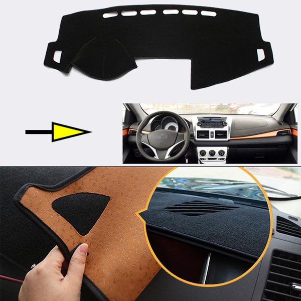 

brand new interior dashboard carpet pphobism protective pad mat for yarisl 2012-2015