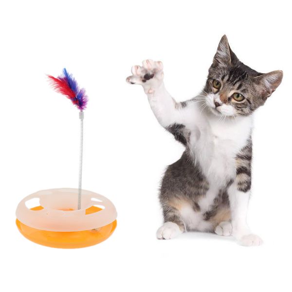 

cat kitten scratching toy intelligence toy scratcher play toy with turbo