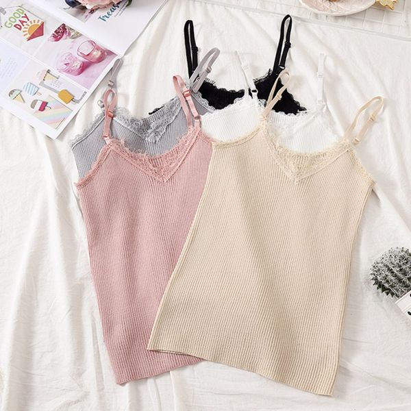 

women crop sleeveless shirt summer camisoles slim lady bralette padded new, White