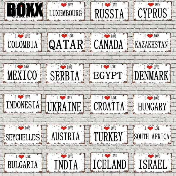 

30x15cm national treasure animal license plate travel souvenir vintage metal sign for wall art shop restaurant wall art modern painting