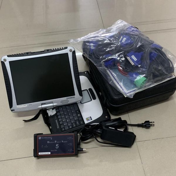 

heavy truck repair diesel diagnostic tool scanner with pc cf19 touch screen lapfull cables toughbook