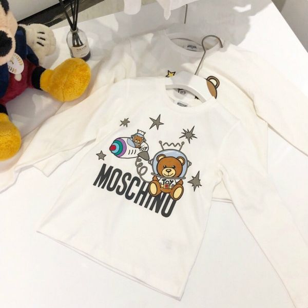 

2020 children designer sweater 2020 new arrival fashion boys girls brand letter printed with space bear sweatshirts luxury hoodies, Black