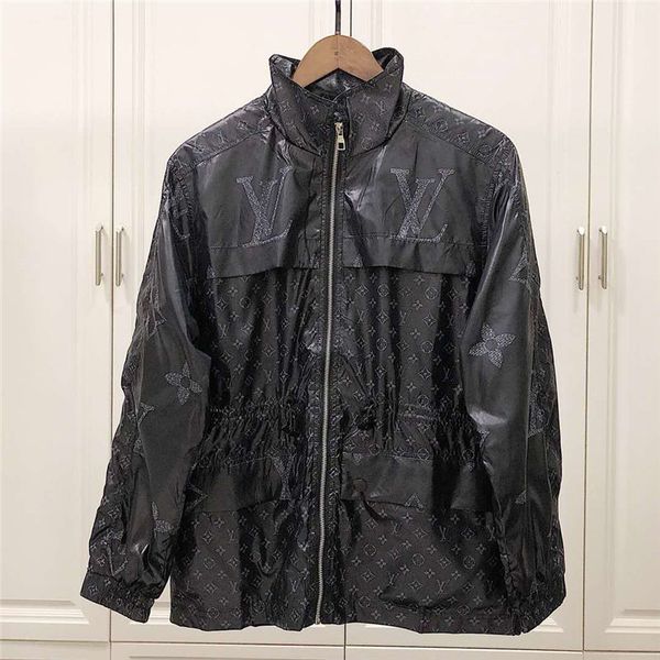 

Women de igner jacket fa hion brand zipper lim wai t hoodie pocket letter print pring antumn luxury jacket tand collar coat ize m 2xl