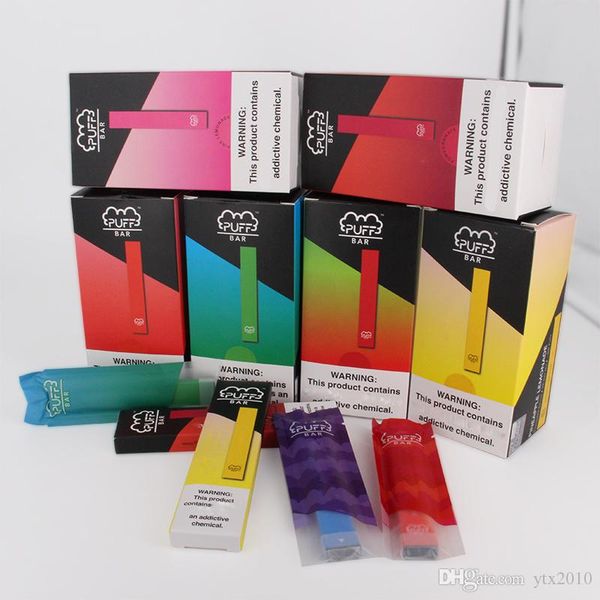 

Puff Bar Disposable Device New version with arrow empty Pod Starter Kit 280mAh Battery Vape Pen DHL free