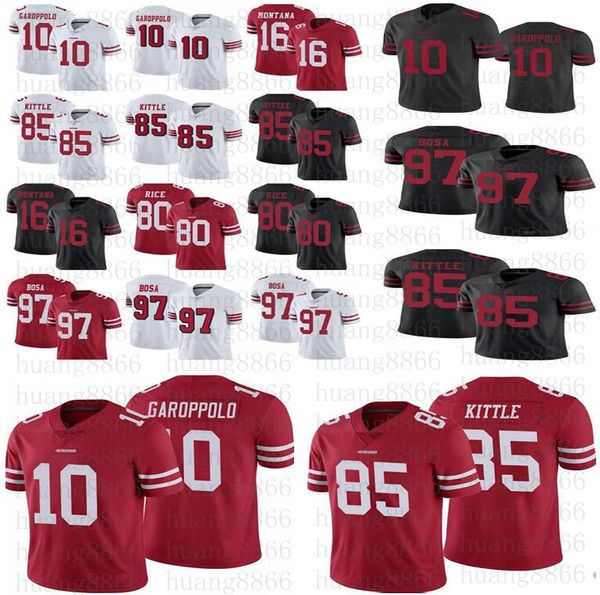 

Мужчины женщины 49er молодежь 10 футбол Джерси Джимми Гаропполо Джерси 85 George Kittle 97 Ник Боса Джерри Райс Джо Монтана
