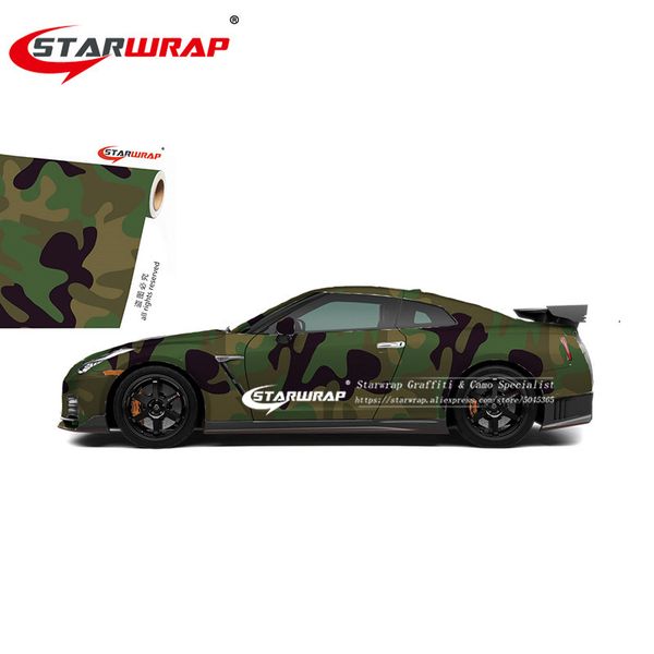 

starwrap matte camouflage vinyl wrap camouflage film wrapping vehicle car covers wraps