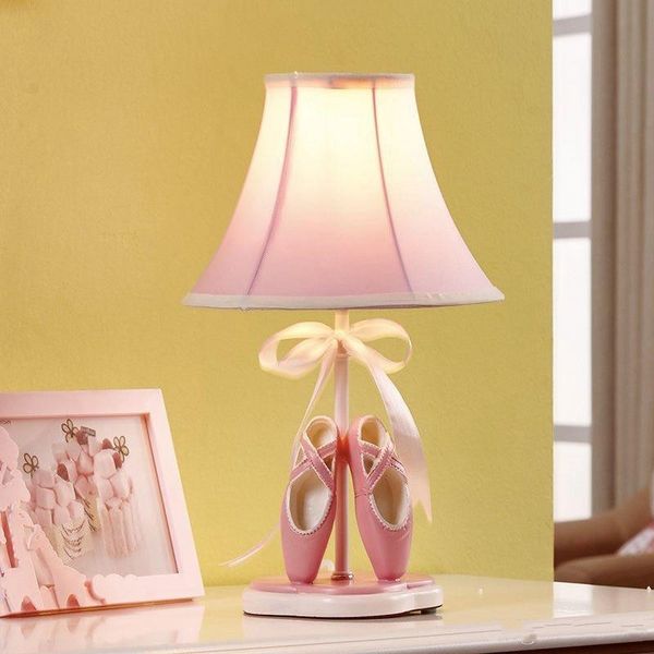2020 Girls Room Toe Shoe Fabric Desk Lamp Cartoon Princess Girls Room Toe Shoe Fabric Desk Lamp
