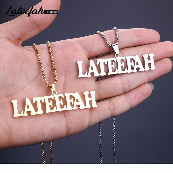 

пользовательские имя ожерелье ожерелье cursive буквицы оптового новый hiphop для человека женщинами слов ювелирных цепочек ювелирных изделий, Silver