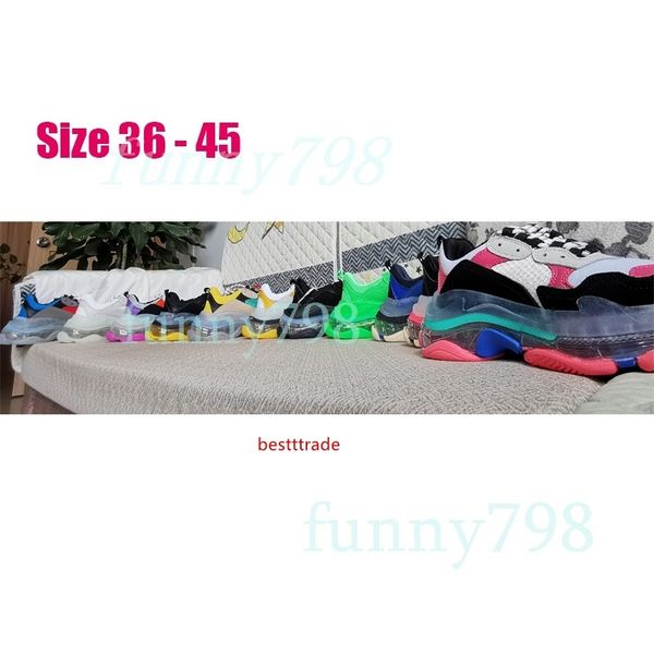 

2019 release 2.0 tess s paris track men women chaussures triple s clunky sneakers casual shoes authentic designer shoes [air cushion