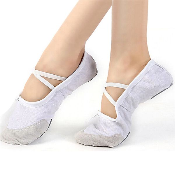 

snowshine3 ylw canvas ballet dance shoes slippers pointe gymnastics ing