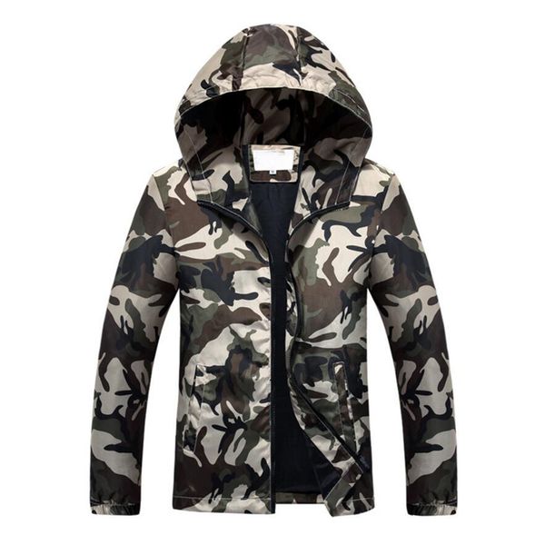 

FILLMANNS Spring Autumn Mens Casual Camouflage Hoodie Jacket Men Waterproof Clothes Men's Windbreaker Coat Male Outwear 4XL 5XL