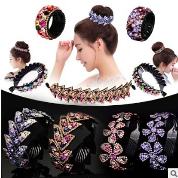 Diy Multi Lotus Flower Hair Clips Drill Shrinkage Jaw Clip Hair