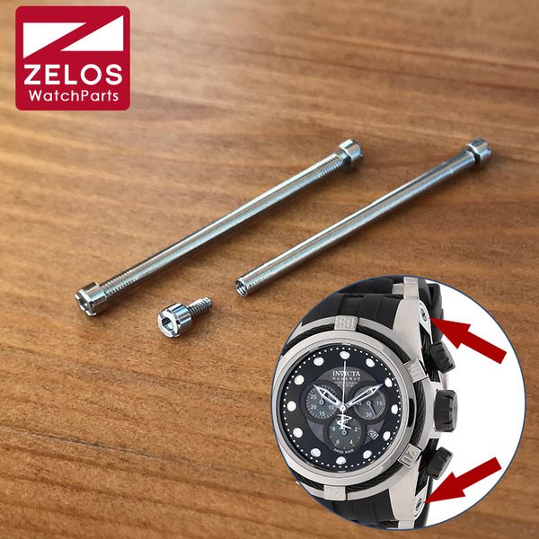 

steel screwtube for invictaa reserve bolt zeus swiss chronograph bracelet watch