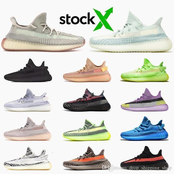 

stock x cloud white citrin yecheil running 350gshoes for men women black clay glow static yeehu yeezreel trainers sneakers