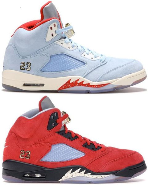 

2020 new rophy room x 5s ice blue mens basketball shoes 5s jumpman 5 jsp sneaker trainer wholesale quality, Black
