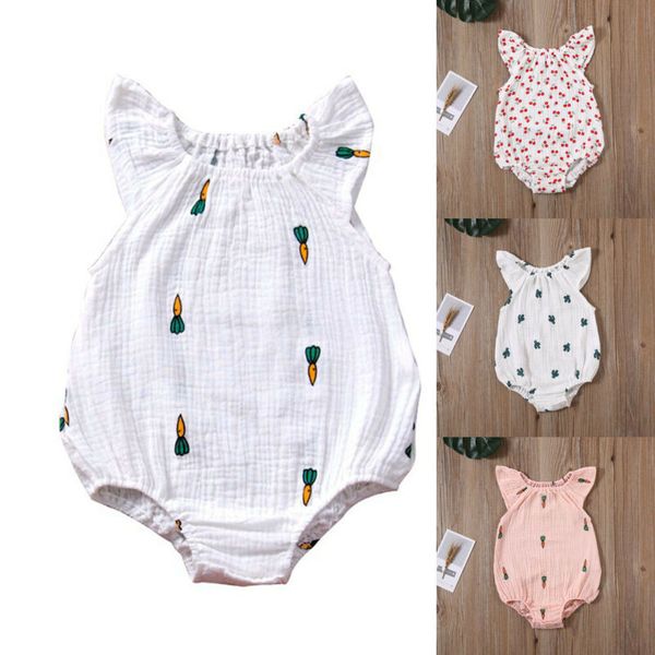 

new baby summer clothes toddler kids baby girls floral jumpsuit playsuit bodysuit cotton linen shorts clothes, Blue