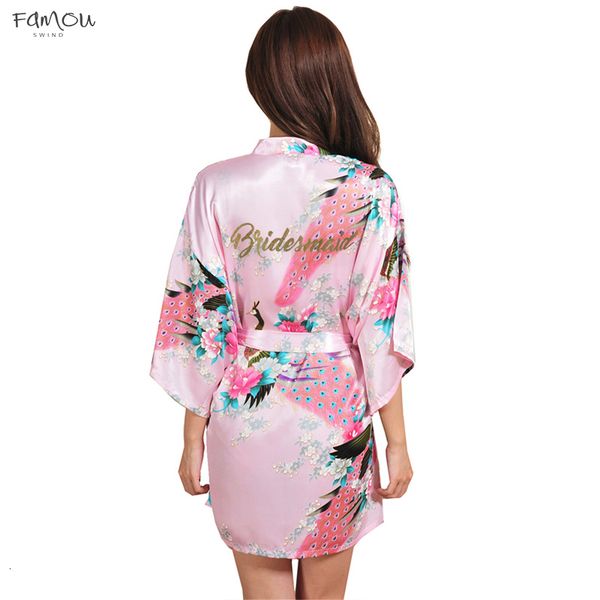 

Bridesmaid Robes Robe Sleepwear Wedding Bride Bridesmaid Robes Pyjama Robe Female Nightwear Bathrobe Nightdress Nightgown Good Quality