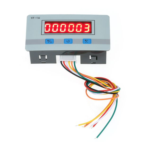 

high accuracy counter module dc/ac5v~24v electronic totalizer with npn and pnp signal interface 1~999999 times counting range