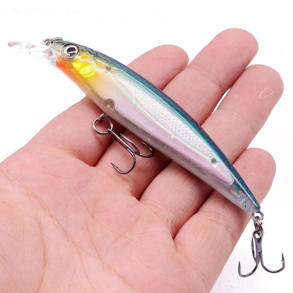 

1pcs floating laser minnow fishing lures 14g/11cm luminous hard aritificial fake bait wobblers crankbait pesca isca tmujp
