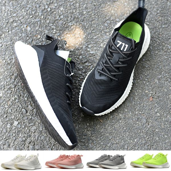 

treeperi basfboost runner 711 designer shoes reflective black white wolf grey cream white volt pink running sneakers trainers
