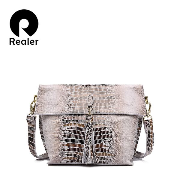 

realer women shoulder messenger bags genuine leather crossbody bag ladies small handbags with tassel female leather bag purse