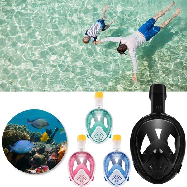 

underwater full face snorkel scuba mask anti fog diving swim respiratory device for swimming spearfishing dive men