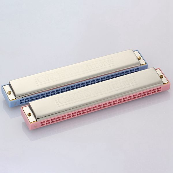 

harmonica 24 holes key colorful harmonica mouth piano organ music musical instrument diatonic harp