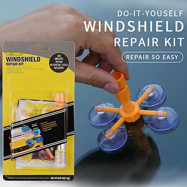 

windshield repair kit quick fix car cracked glass windscreen repair tool kit sealer diy auto window screen polishing