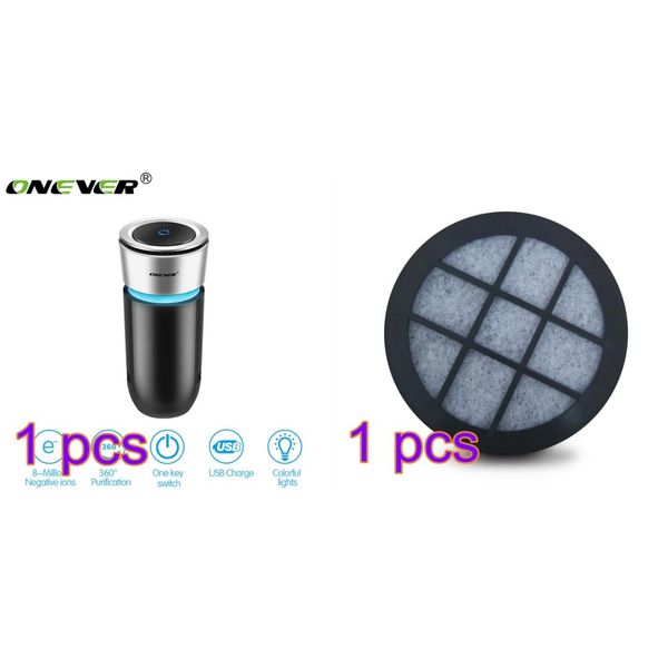 

car air purifier negative ions air cleaner ionizer freshener 5v auto mist maker pm2.5 eliminator cup car charger