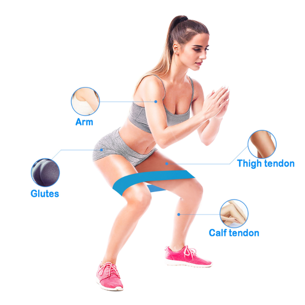 

resistance bands [ anti-skid] latex tension band fitness anti-slip elastic yoga