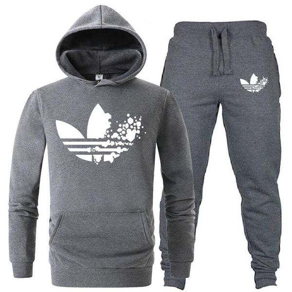 

толстовка толстовка мужчины женщины новая мода толстовки толстовки + sweatpants костюмы 2018 осень зима теплый флис с капюшоном пуловер, Black