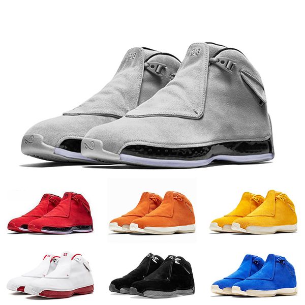 

jumpman 18 18s mens basketball shoes toro og asg bred cool grey sport royal suede blue yellow orange retro trainers sports sneakers 7-13