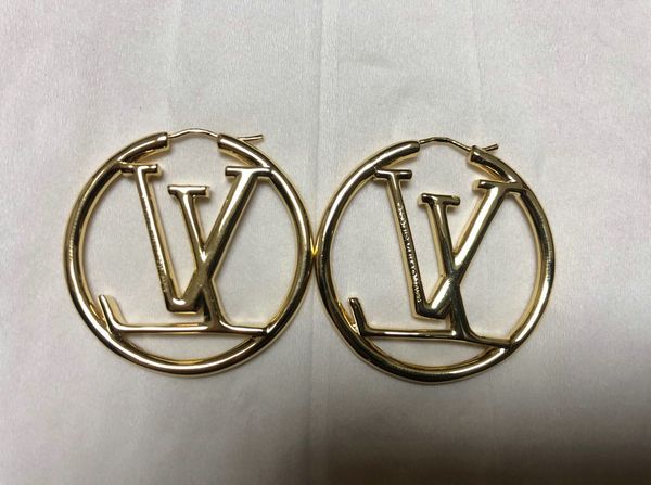 

дизайнерские серьги серьги лв луи витон серьги роскошные дизайнер ювелирных изделий женщин серьги процесса вакуумной плакировкой золота, Golden;silver