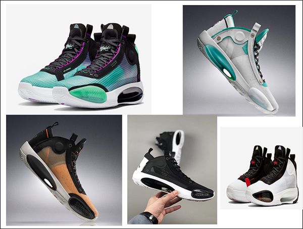 

34 xxxiv bred blue void men basketball shoes j34 34 amber rise eclipse snow leopard designer sneakers with box 100-103-400-800