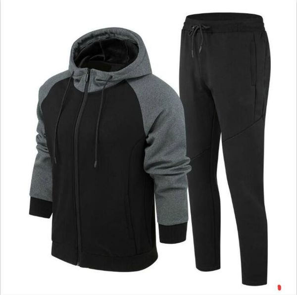 

ad mens designer tracksuits brand tracksuits sport with letters autumn winter suit &pants clothing l-4xl 2 color, Gray