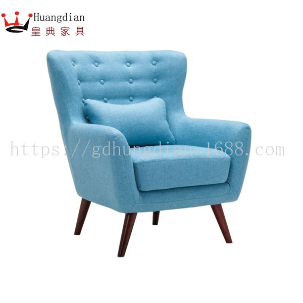 

manufacturers can customize hd-sf11 new nordic fresh style fabric zipper craft casual single sofa