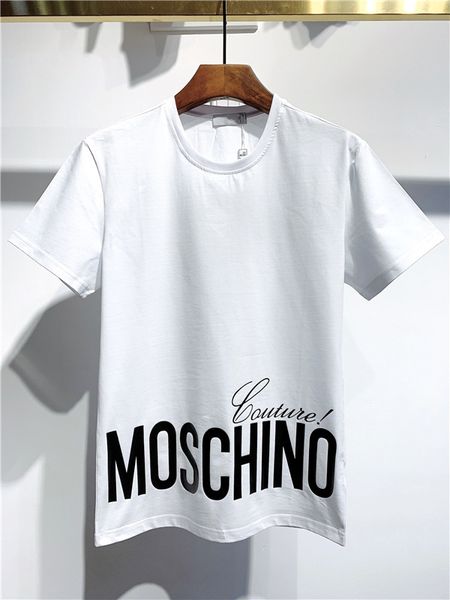 

новый 2020 роскошные мужские рубашки черный белый мода лето мужчины футболки лето хлопок тройники скейтборд хип хоп уличная одежда футболки, White;black