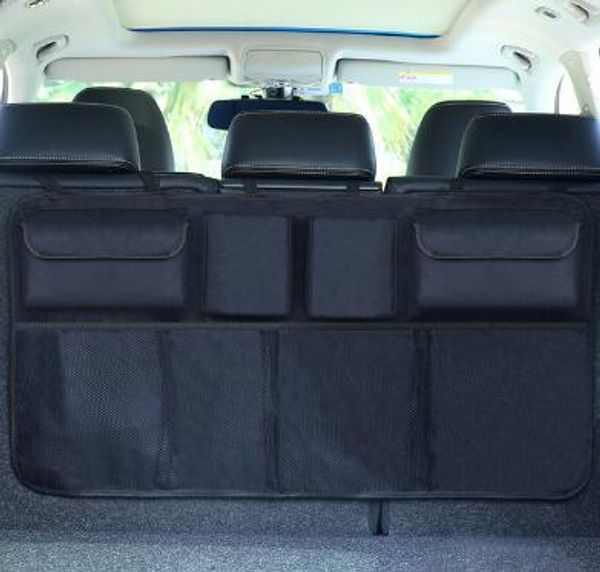 

car trunk organizer adjustable backseat storage bag high capacity multi-use oxford automobile seat back organizers universal