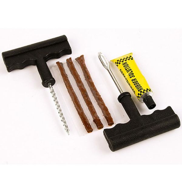 

6pcs car tubeless tire repair plugs kit rasp needle patch fix tool tire repair tools for cars trucks atvs rvs car strings
