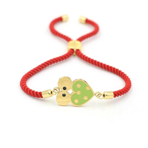 

lucky cute stainless steel owl gold silver color red thread string rope bracelets for men women chakra pulseira lovers jewelry, Golden;silver
