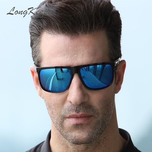 

longkeeper men polarized sunglasses fashion outdoor uv400 driving sun glasses male pc frame eyewear glasses gafes 1038, White;black
