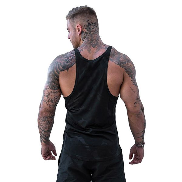 

men camo vest breathable fast dry sweat absorbing sports for summer nfe99, White;black