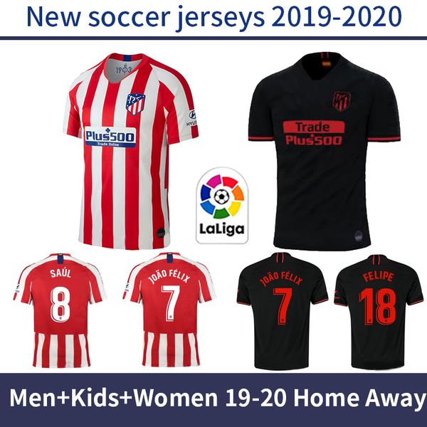 

Men atletico madrid home away jer ry 19 20 kid kit occer jer ey 2019 2020 joÃo fÉlix cami eta de fútbol maillot women football hirt