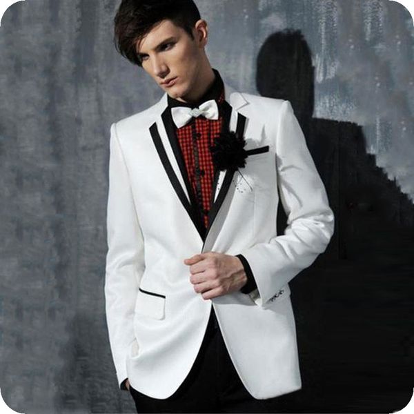 

white men suits for wedding casual man blazer black notched lapel groom tuxedo custom made man jacket 2piece latest designs costume homme, Black;gray