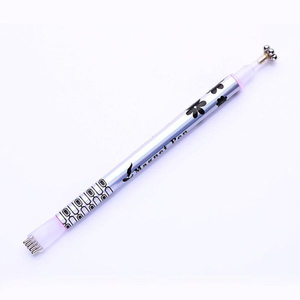 

gel stick diy tool painting nail art plum blossom magic cat eye double headed manicure magnetic pen, Silver