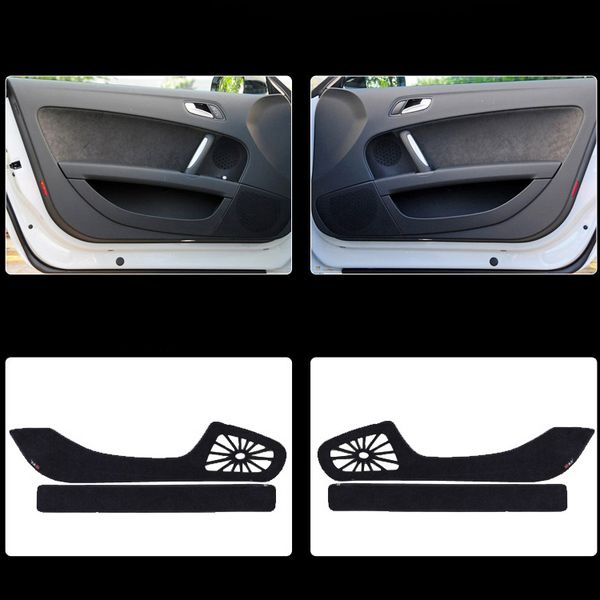 

4pcs fabric door protection mats anti-kick decorative pads for