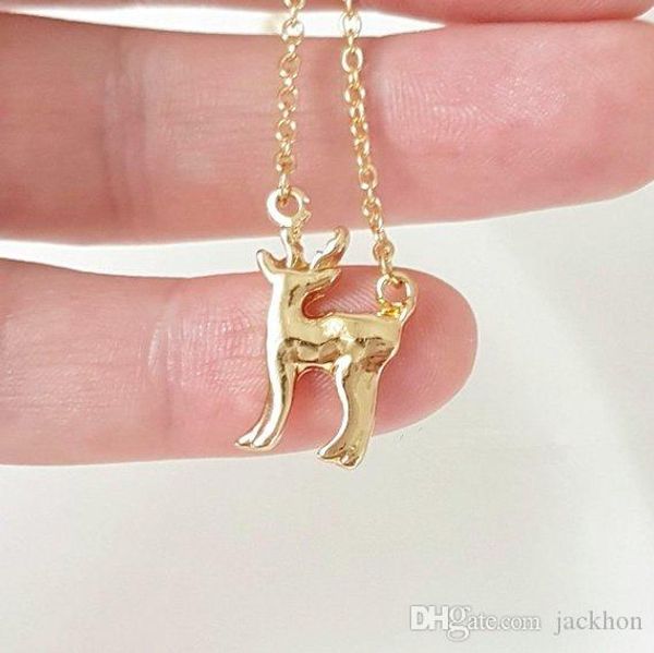 

5pcs cute christmas bambi deer bracelet animal moose fawn alpaca reindeer antler bracelet snape and lily patronus bracelets, Golden;silver