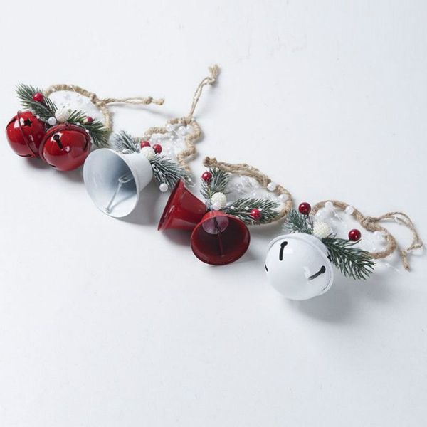 

creative christmas bells wrought iron painted bells hanging decorated christmas tree bell pendant ornaments christmas party decoration